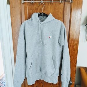 Men Women Unisex Champion Hoodie Sweatshirt Med